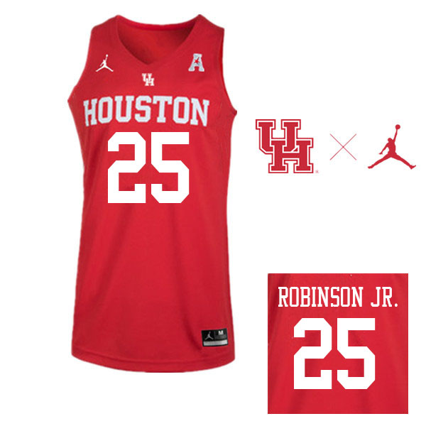 Jordan Brand Men #25 Galen Robinson Jr. Houston Cougars College Basketball Jerseys Sale-Red